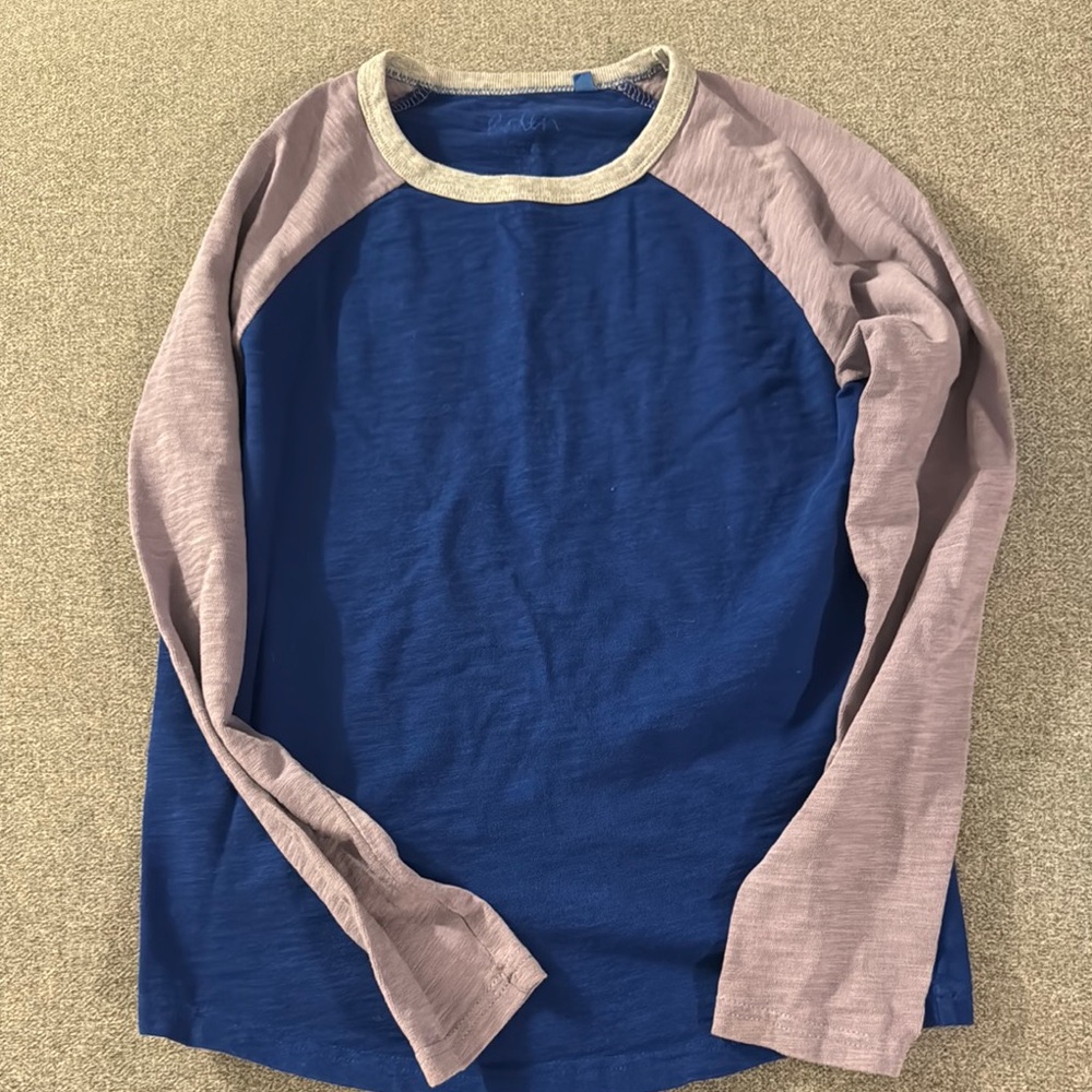 3/$15- Kids Long Sleeve Blue and Gray Shirt